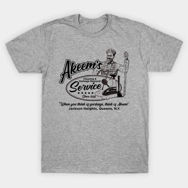 Akeem's Cleaning Service Lts T-Shirt by Alema Art